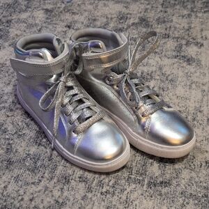 Weissman Silver High-Top Sneakers